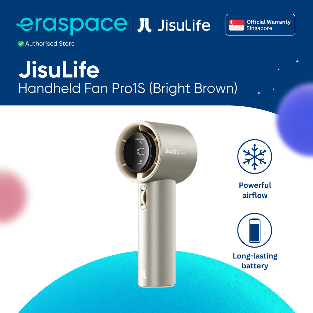 JisuLife Handheld Fan Pro1S (Bright Brown)