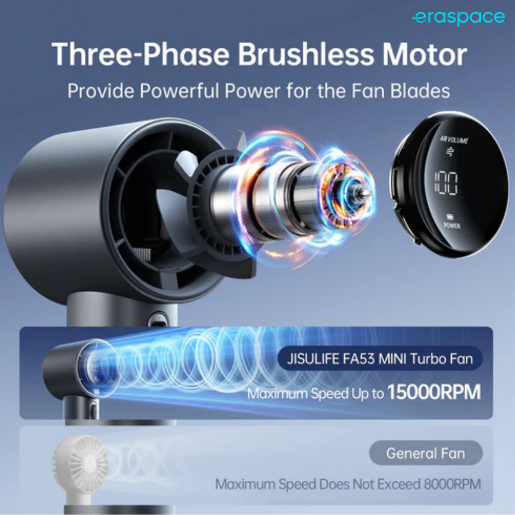 JisuLife Handheld Fan Pro1S (Bright Brown)