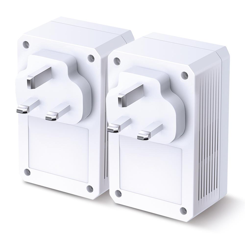 TP-LINK TL-PA7017P KIT AV1000 HomePlug AV2 MU-MIMO Gigabit Passthrough Powerline Starter Kit