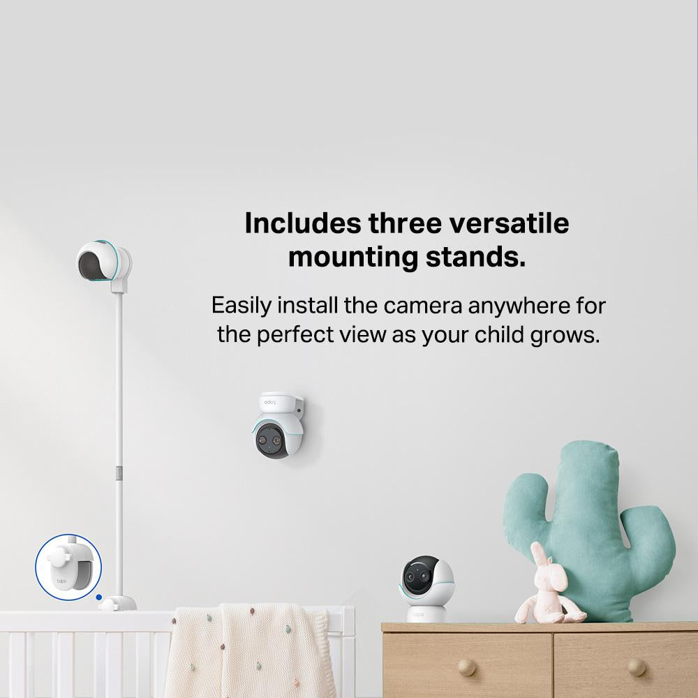 TP-Link Tapo C840 Baby Monitor 2K4MP+1080p , Smart WIFI Camera Baby Cry Detection, Night Vision, 2-Way Audio
