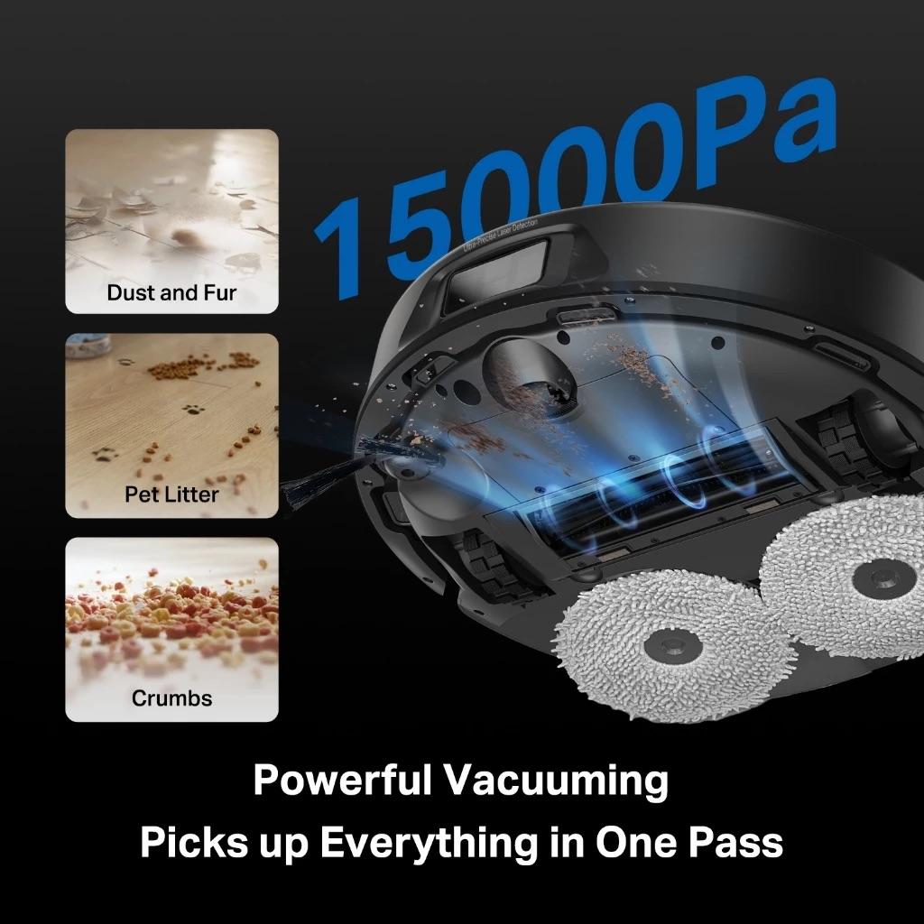 TP-Link Tapo AI Detection Robot Vacuum & Mop RV50 Pro Omni | All-in-One Self-Cleaning Station