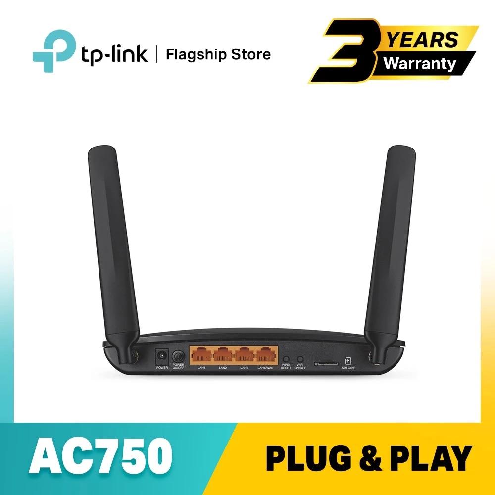 TP-LINK Archer MR200 AC750(2.4Ghz+5Ghz) Dual Band 4G LTE Wifi Sim Card Router Modem For Singtel/Starhub/M1/Myrepublic