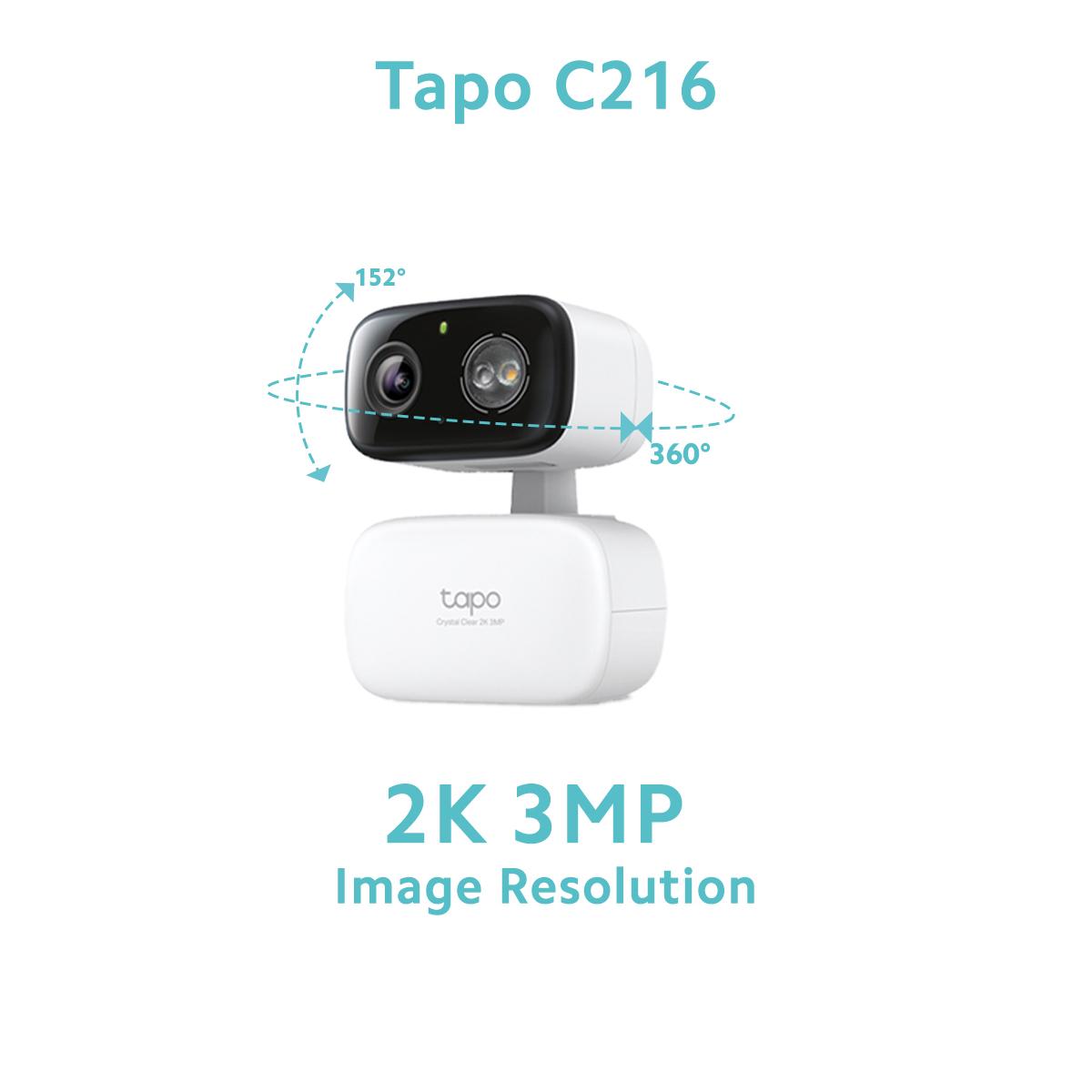TP-Link Tapo AI Motion Tracking Full Color Night Vision Outdoor Indoor CCTV WiFi Camera C206/C216