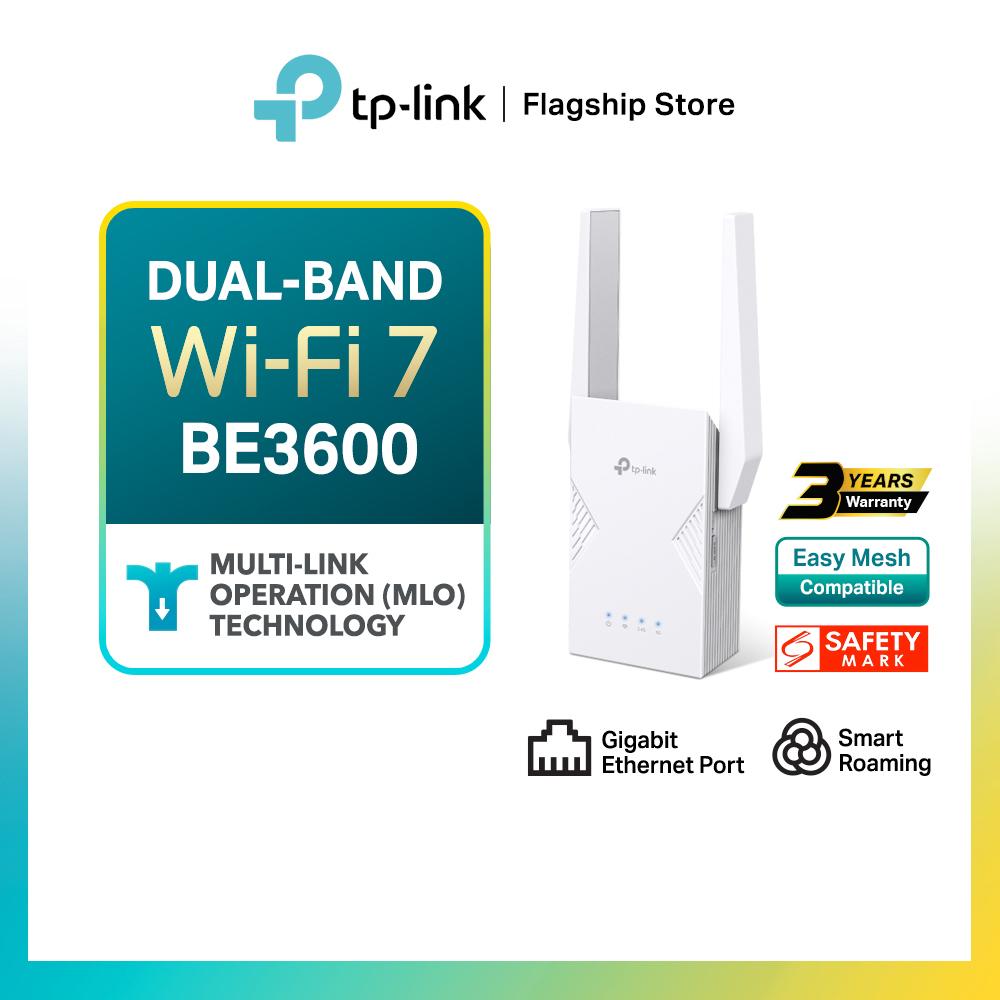 TP-Link BE3600 Dual Band Wi-Fi7 Gigabit Wireless Extender/Booster with AP Mode RE225BE (EasyMesh-Compatible)