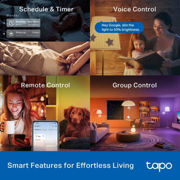 TP-Link Tapo L550E Smart Light Bulb, Multicolor