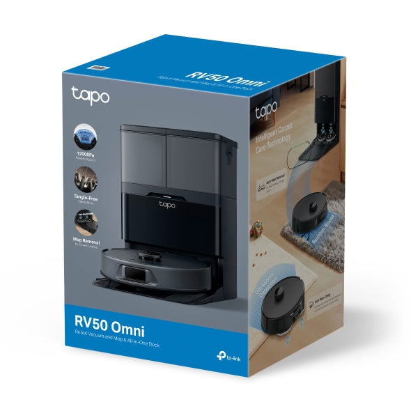 TP-Link Tapo RV50 Omni Robot Vacuum & Mop + All-in-One Omni Dock