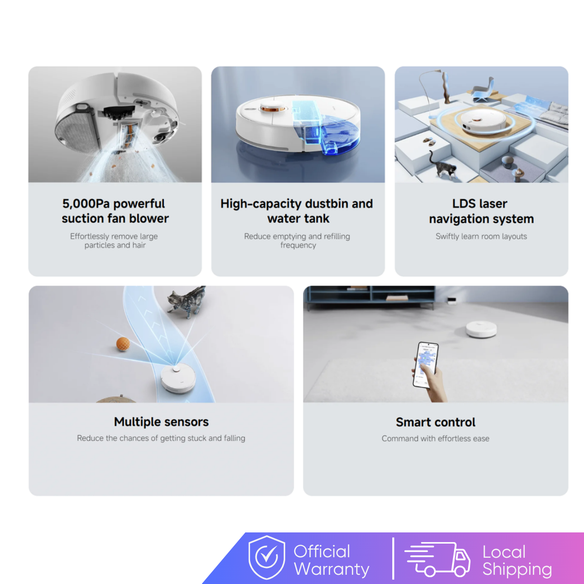 Eraspace Xiaomi Robot Vacuum S40C (ONLINE EXCLUSIVE) product image at Eraspace Singapore