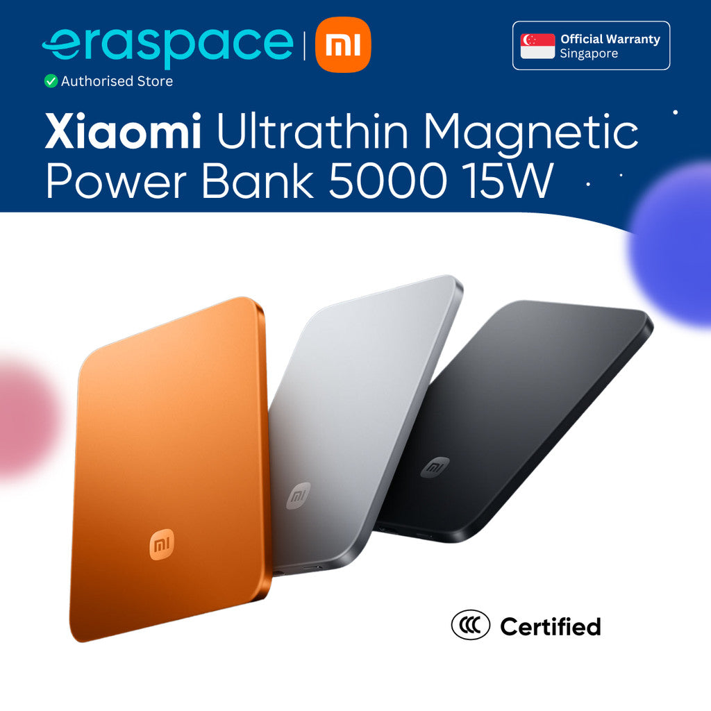 Eraspace Xiaomi UltraThin Magnetic Power Bank 5000 15W product image at Eraspace Singapore