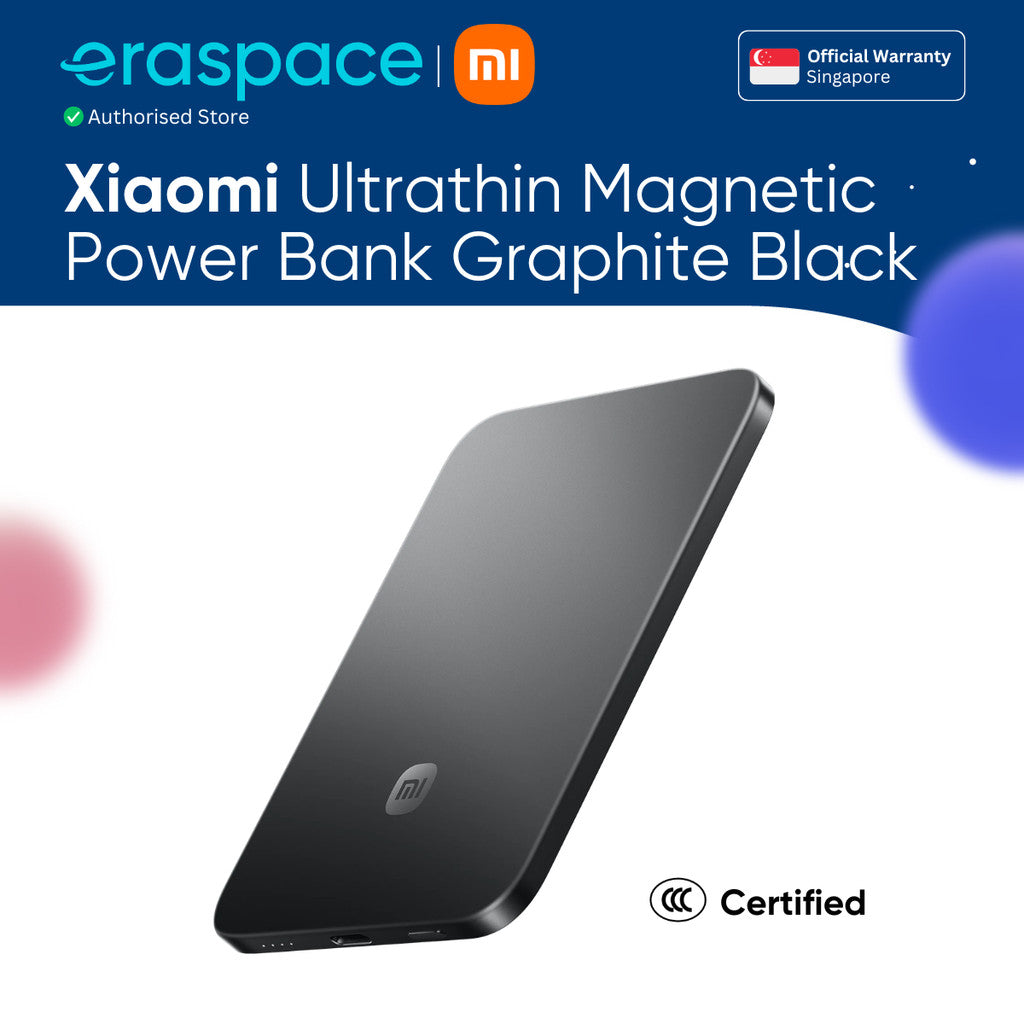 Eraspace Xiaomi UltraThin Magnetic Power Bank 5000 15W product image at Eraspace Singapore