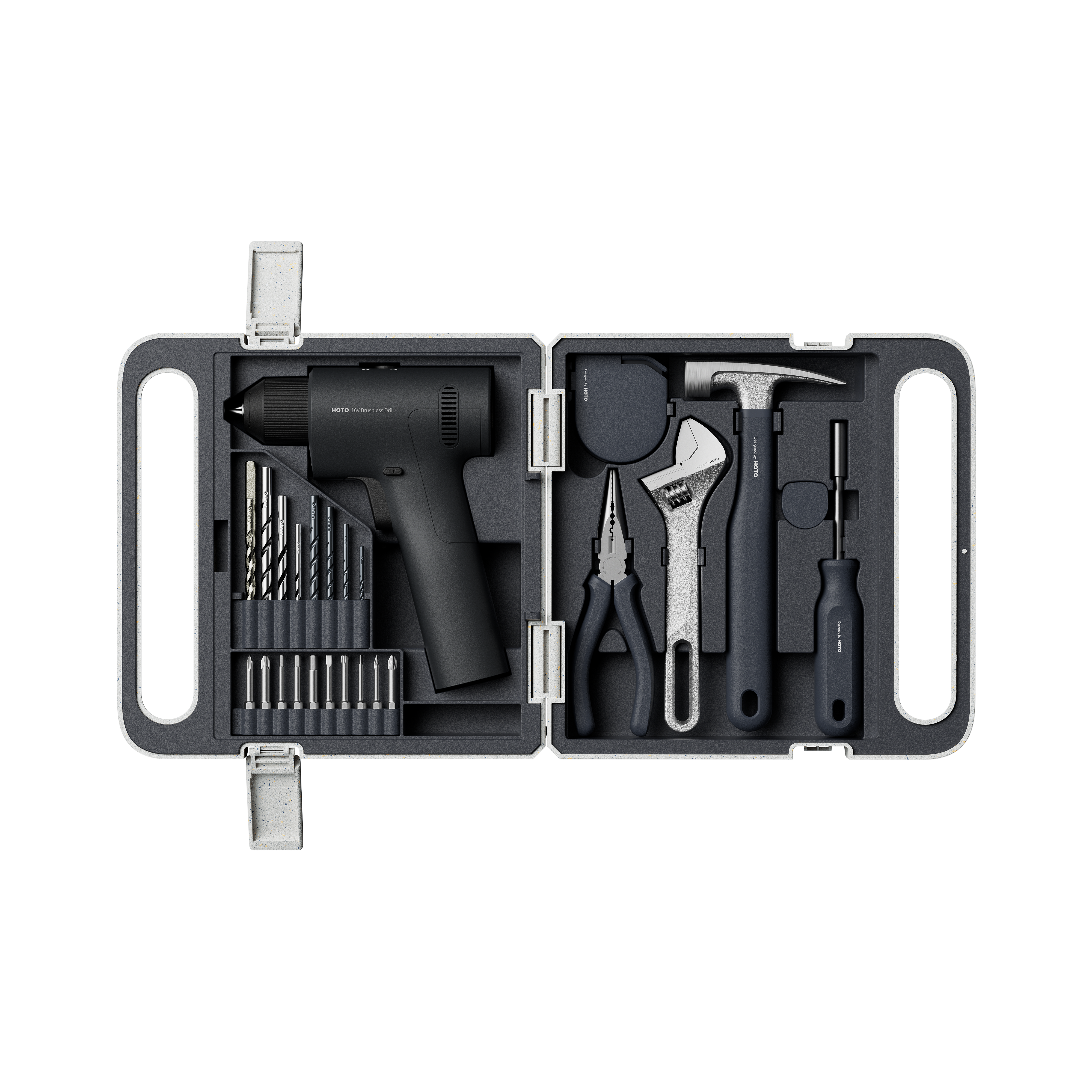 HOTO 16V Brushless Drill Tool Set product image at Eraspace Singapore