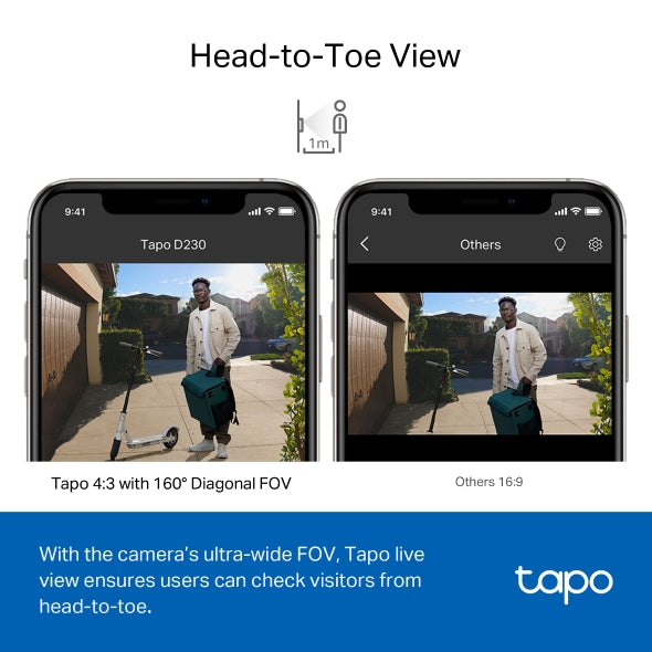 TP-Link Tapo D230S1 Tapo Smart Battery Video Doorbell