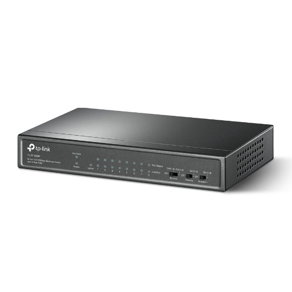 TP-LINK 9-Port With 8-Port PoE+ 10/100Mbps Desktop Switch TL-SF1009P