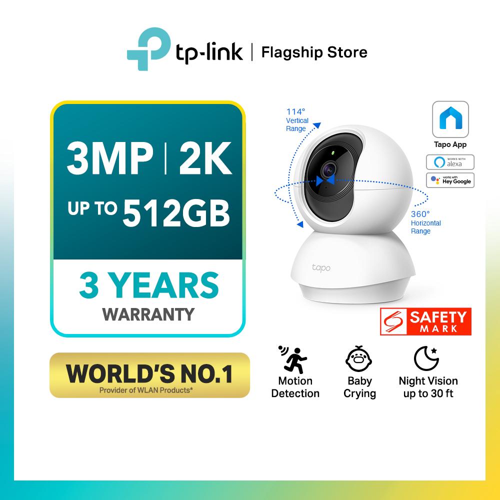 TP-Link Tapo TC71 CCTV 1296P/ 2K Full HD IP Camera 360 Pan 114 Tilt Wireless Wi-Fi Home Security Surveillance WiFi