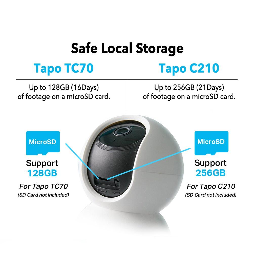 TP-LINK Tapo C210 CCTV 360 WIFI 1080P/2K Full HD/Super HD Home Security IP Cam