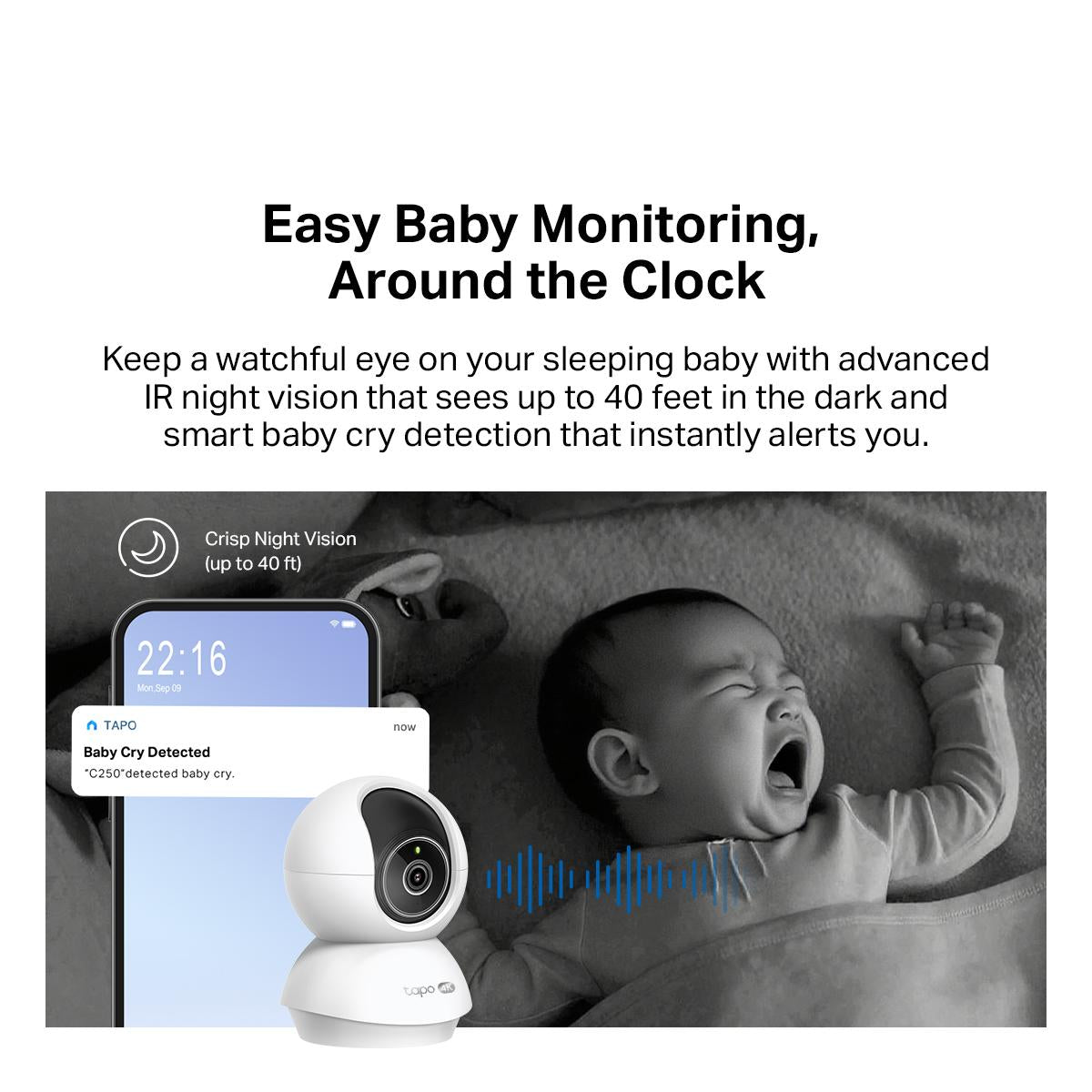 TP-Link Tapo C250 4K8MP High Resolution CCTV 360 AI Home Security Wi-Fi Camera with Night Vision