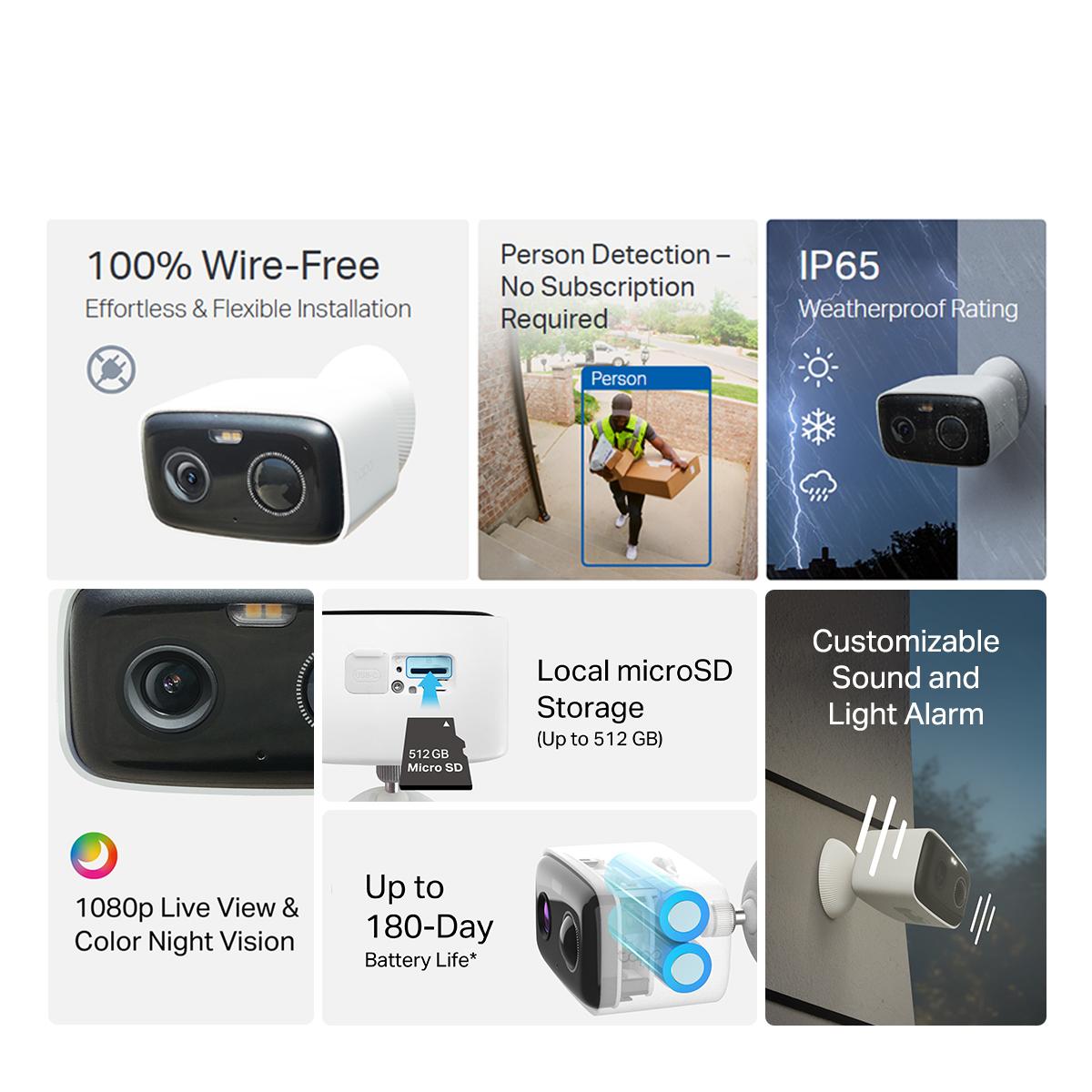 Wireless Outdoor 1080P FHD Smart Security CCTV Waterproof Wifi Camera IP Camera
