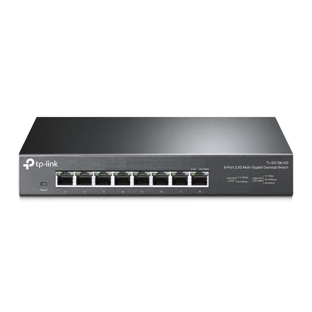 TP-LINK 5-Port & 8-Port 2.5G Desktop Plug and Play Network Switch TL-SG105-M2 & TL-SG108-M2