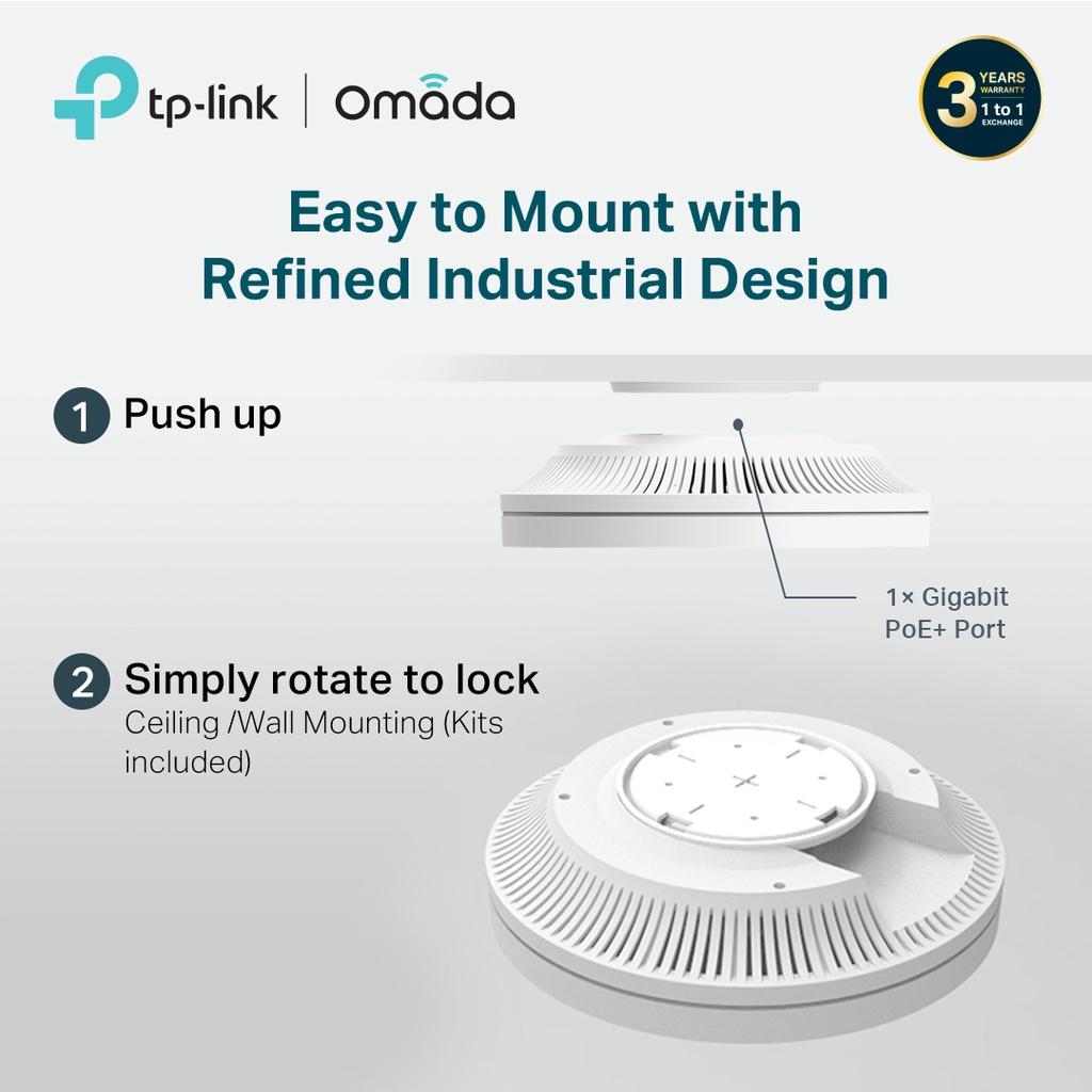 TP-Link EAP610 AX1800 Ceiling Mount WiFi 6 Access Point