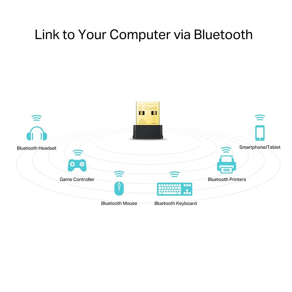 TP-Link Nano Size Wi-Fi Bluetooth 4.2 Archer T600UB AC600 USB Adapter