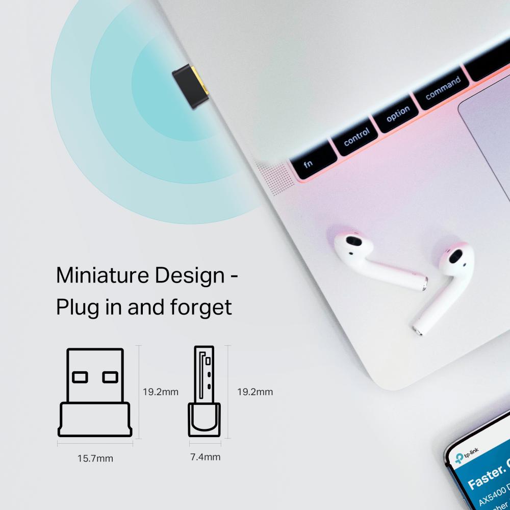 TP-Link Nano Size Wi-Fi Bluetooth 4.2 Archer T600UB AC600 USB Adapter