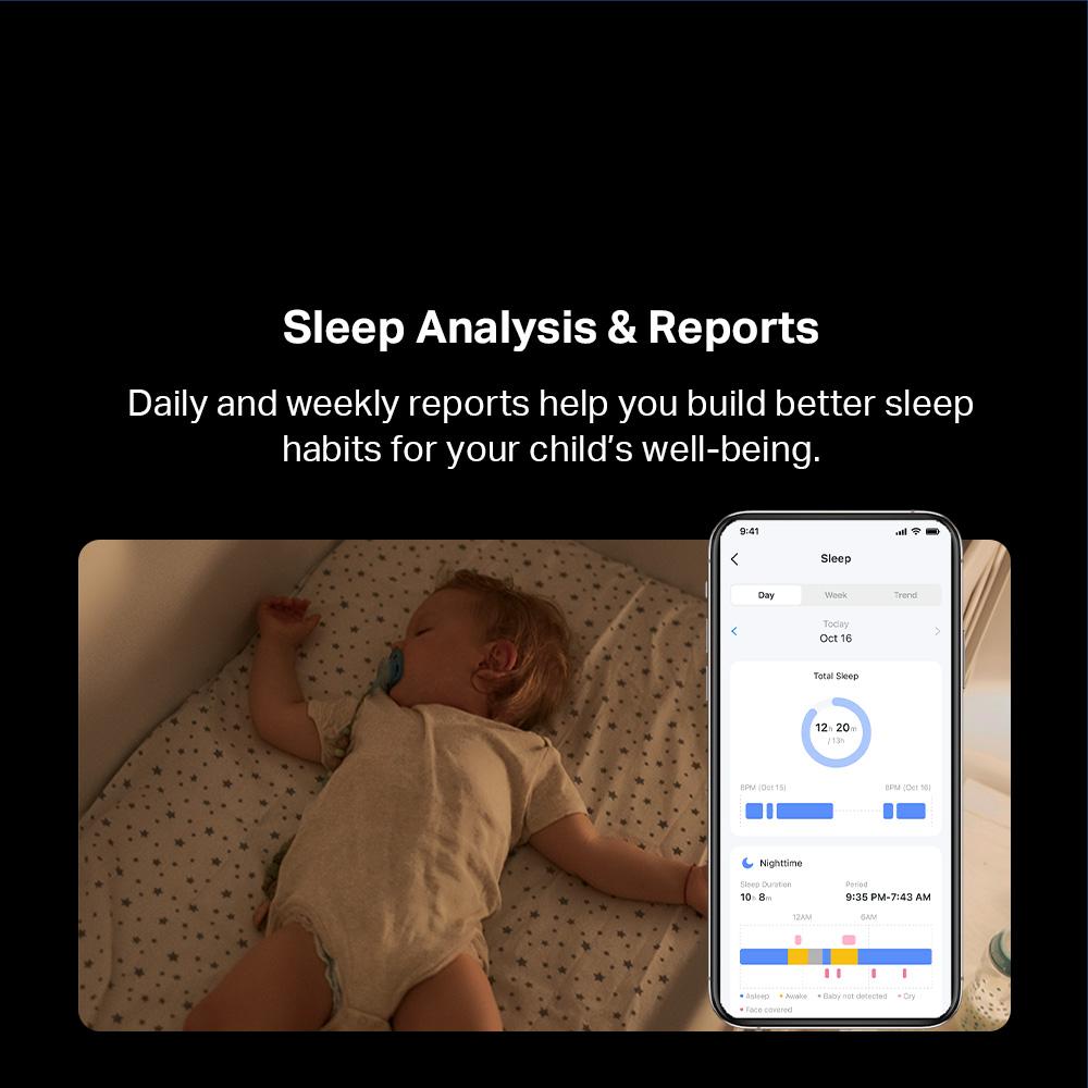 TP-Link Tapo C840 Baby Monitor 2K4MP+1080p , Smart WIFI Camera Baby Cry Detection, Night Vision, 2-Way Audio
