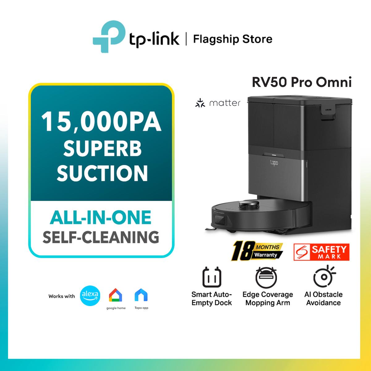 TP-Link Tapo AI Detection Robot Vacuum & Mop RV50 Pro Omni | All-in-One Self-Cleaning Station