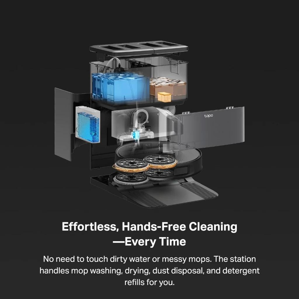 TP-Link Tapo AI Detection Robot Vacuum & Mop RV50 Pro Omni | All-in-One Self-Cleaning Station