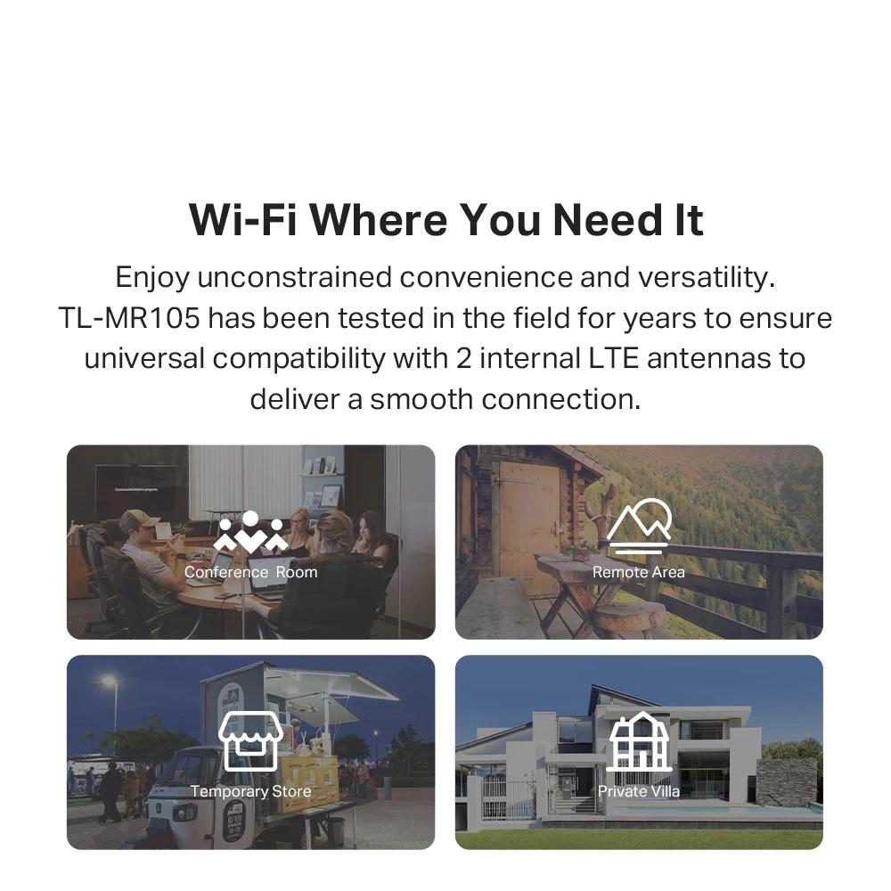 TP-Link 300 Mbps Wireless N 4G LTE Router TL-MR105