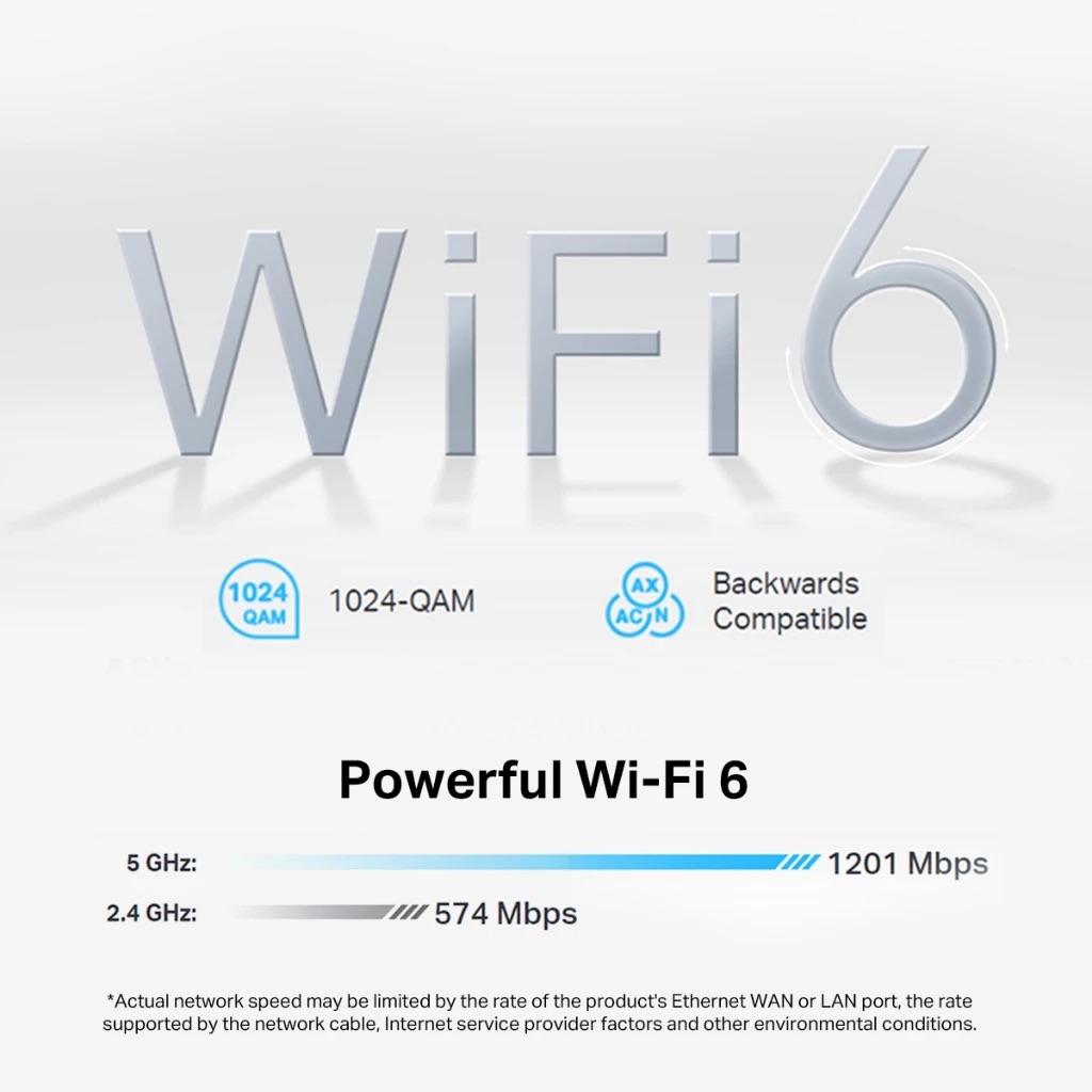TP-Link 5G AX1800 Wireless Dual-Band Gigabit EasyMesh Router Archer NX200