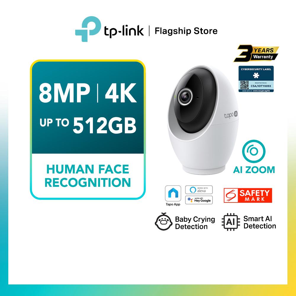 TP-Link 4K 8MP Ultra HD AI Face Detection 360° Pan Tilt Privacy Shield Night Vision Smart CCTV WiFi Camera Tapo C260