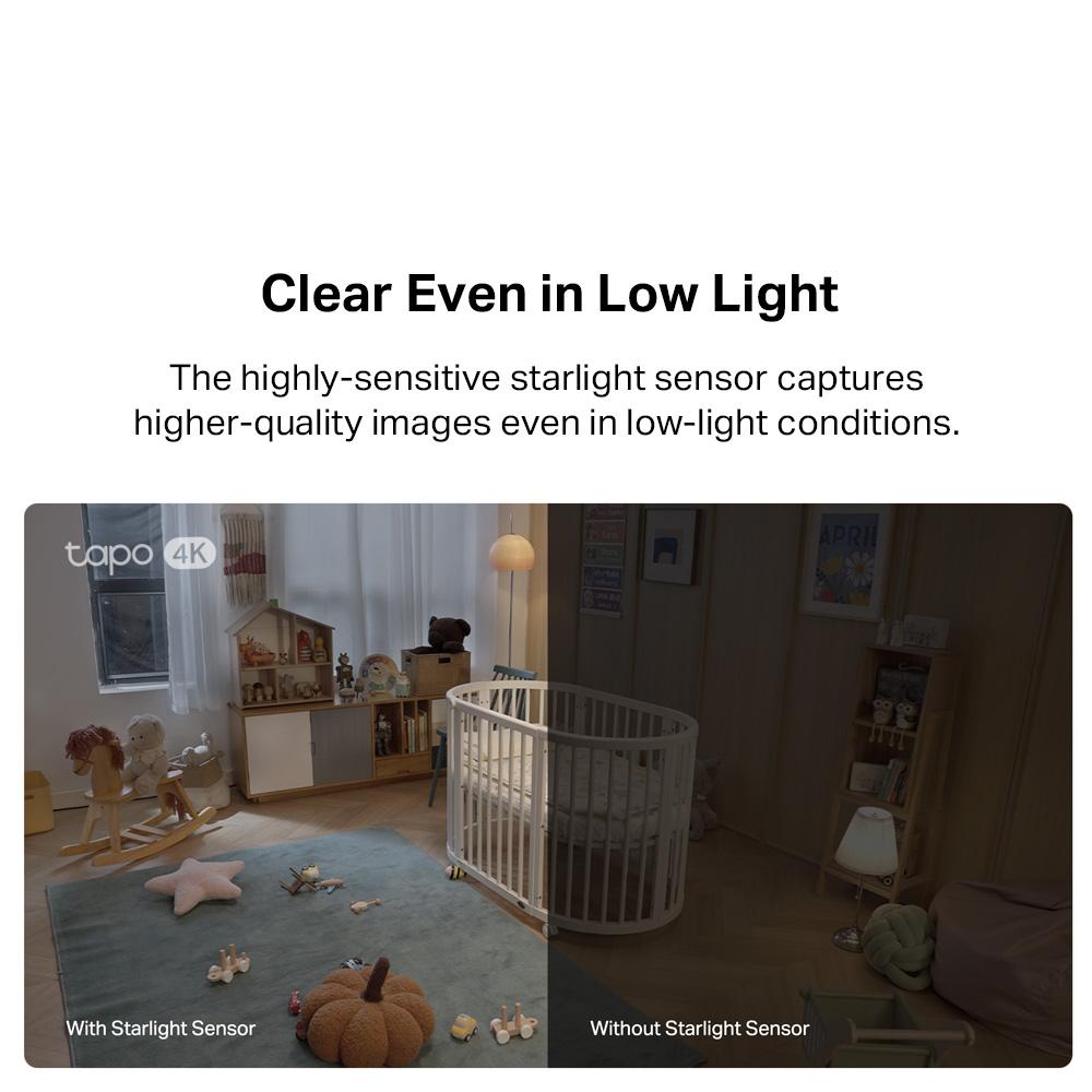TP-Link 4K 8MP Ultra HD AI Face Detection 360° Pan Tilt Privacy Shield Night Vision Smart CCTV WiFi Camera Tapo C260