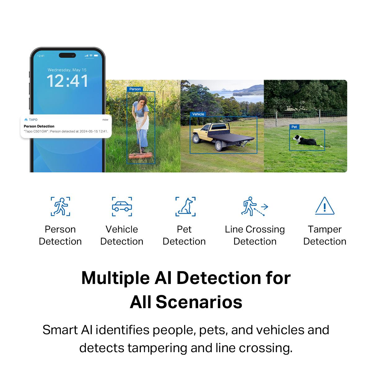TP-Link Tapo Outdoor 4G LTE Camera C501GW With Sim Card Slot Security Network CCTV Camera