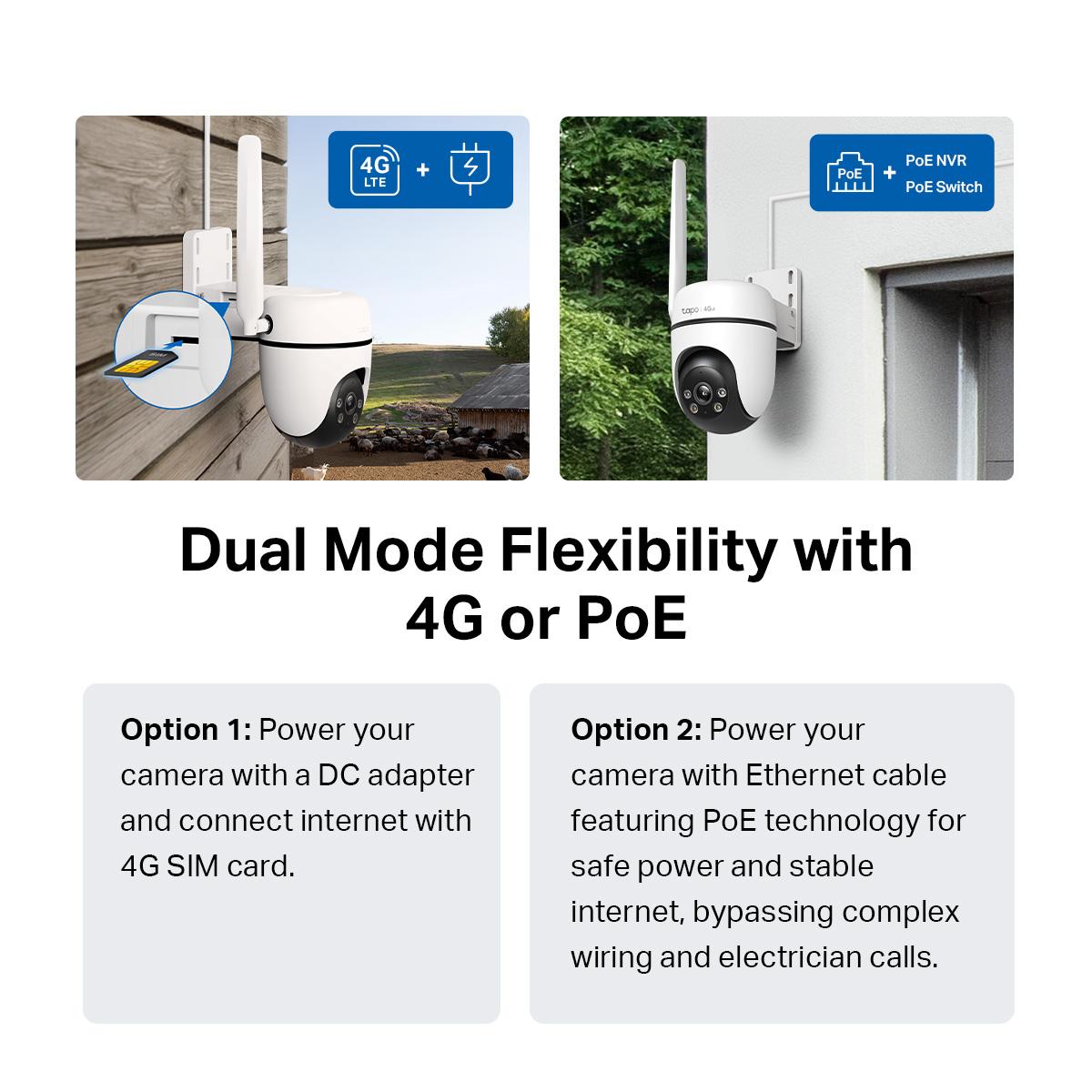 TP-Link Tapo Outdoor 4G LTE Camera C501GW With Sim Card Slot Security Network CCTV Camera