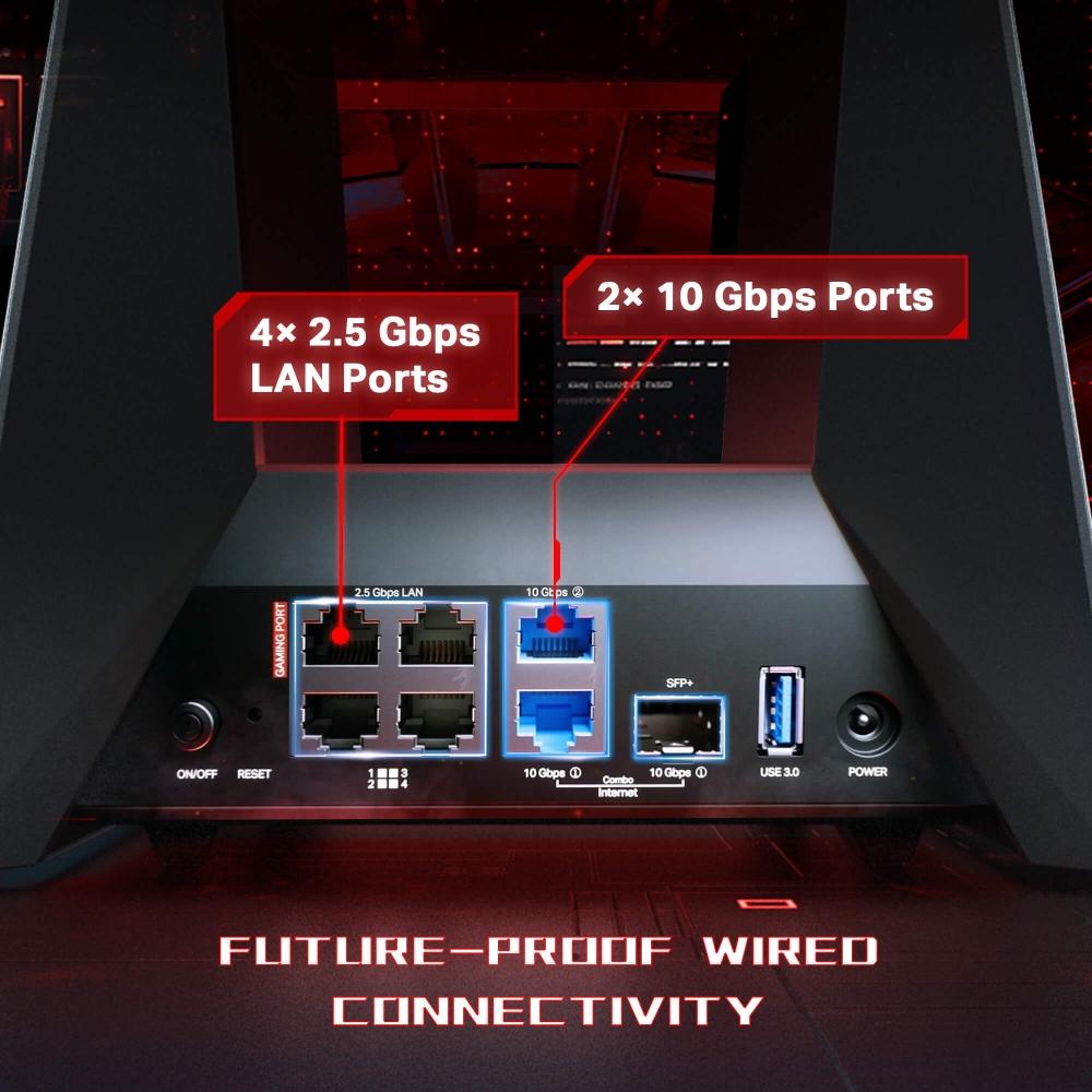 TP-Link Wifi 7 Tri-Band Gaming Router | EasyMesh | MLO | Booster | 10 Gbps | Archer GE800/GE550