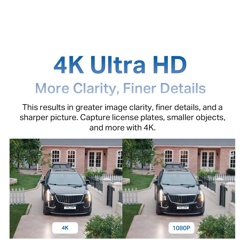 Tapo 4K8MP Wireless Indoor/Outdoor Waterproof Wifi Camera C460 Kit Smart Security CCTV IP Camera