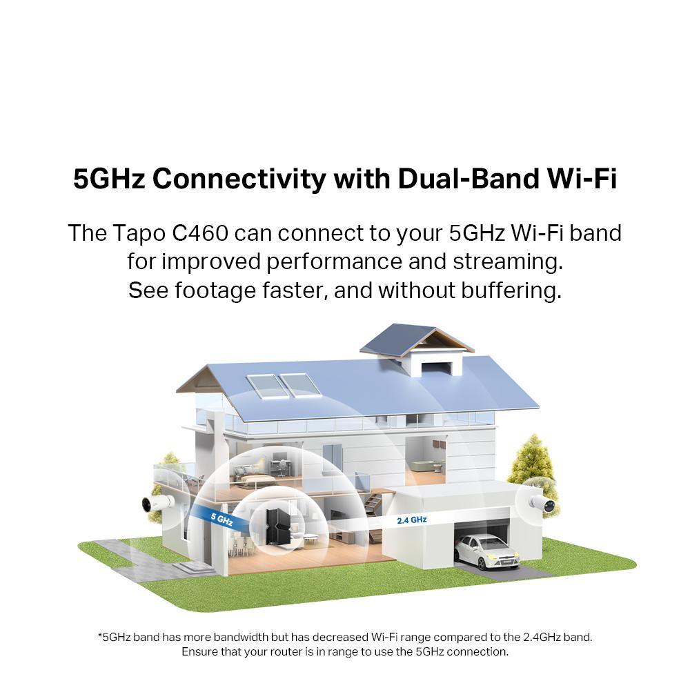 Tapo 4K8MP Wireless Indoor/Outdoor Waterproof Wifi Camera C460 Kit Smart Security CCTV IP Camera
