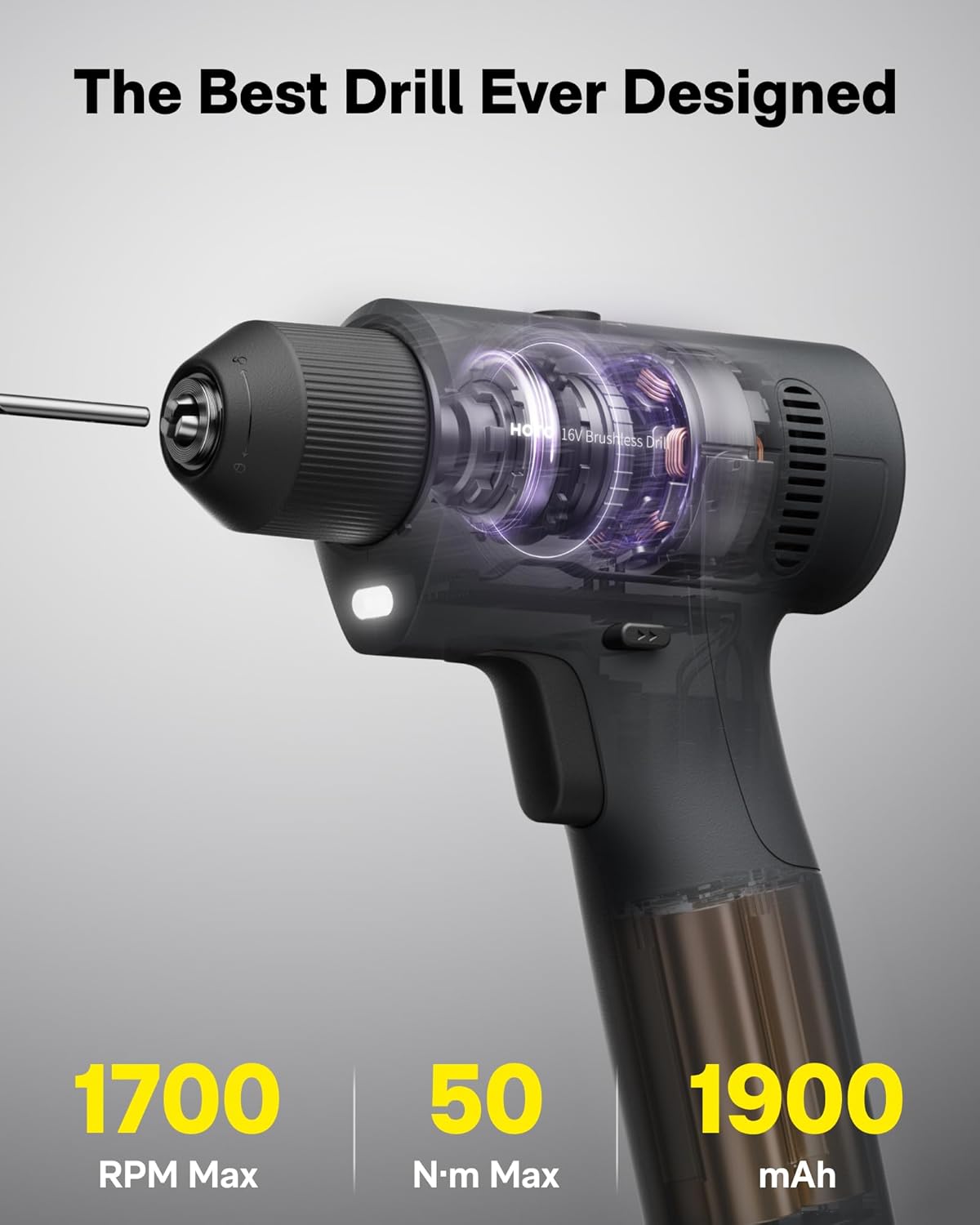 HOTO 16V Brushless Drill Tool Set - Eraspace