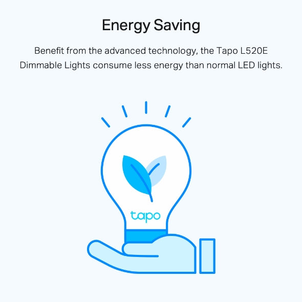 TP-Link Tapo L520E Tapo Smart Wi-Fi Light Bulb, Daylight & Dimmable