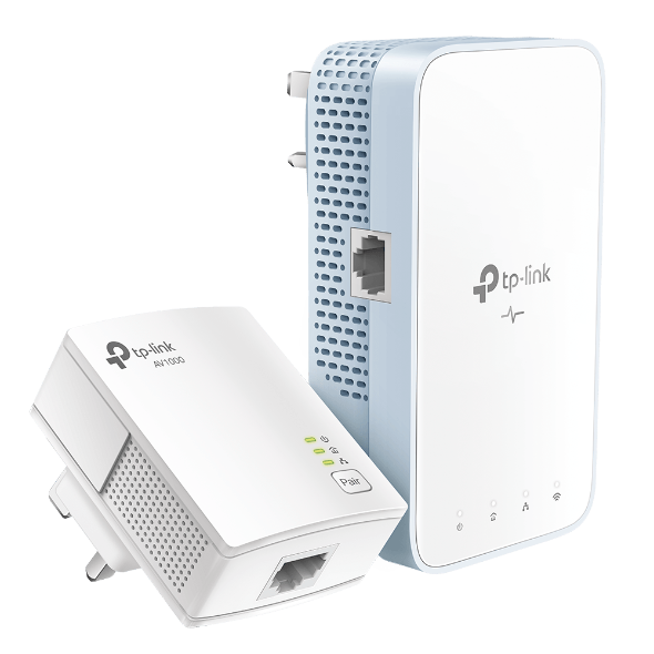 TP-LINK TL-WPA7517 KIT AV1000 HomePlug AV2 Dual Band Gigabit Powerline WiFi Kit (Plug, Pair & Play)