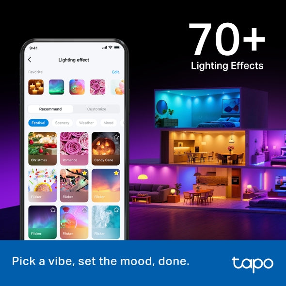 TP-Link Tapo L550E Smart Light Bulb, Multicolor