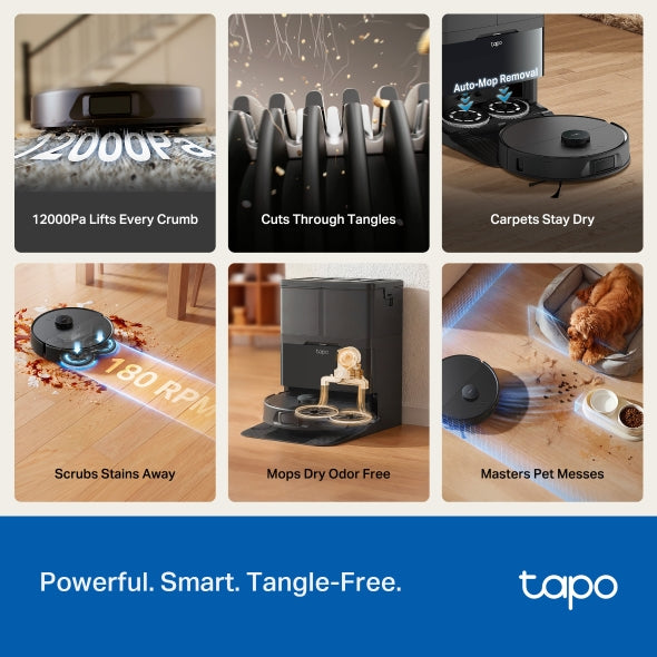 TP-Link Tapo RV50 Omni Robot Vacuum & Mop + All-in-One Omni Dock