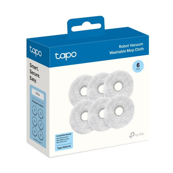 TP-Link Tapo RVA310 Tapo Robot Vacuum Washable Mop Cloth (6 Pcs)