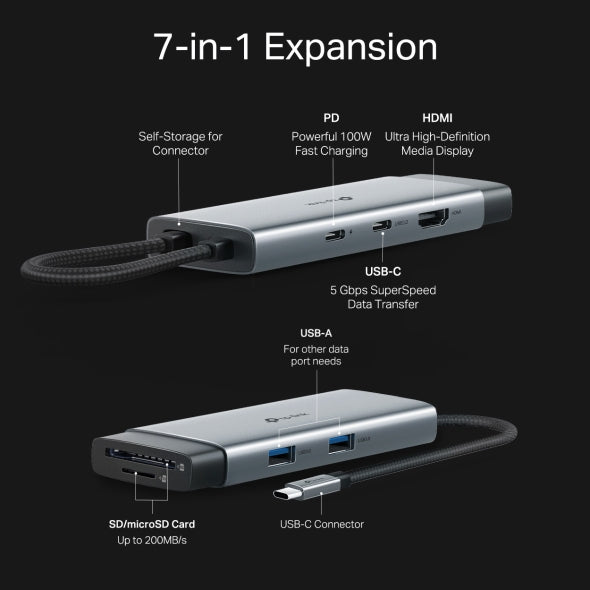 TP-Link UH7020C USB Type-C 7-in-1 Hub