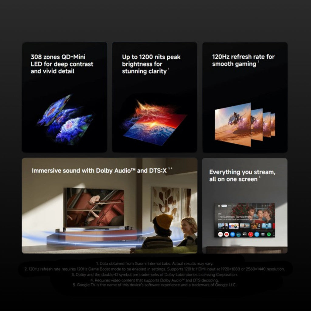 Eraspace [HOT] - Xiaomi TV S QD-MINI LED 55"/75"/85''/98'' product image at Eraspace Singapore