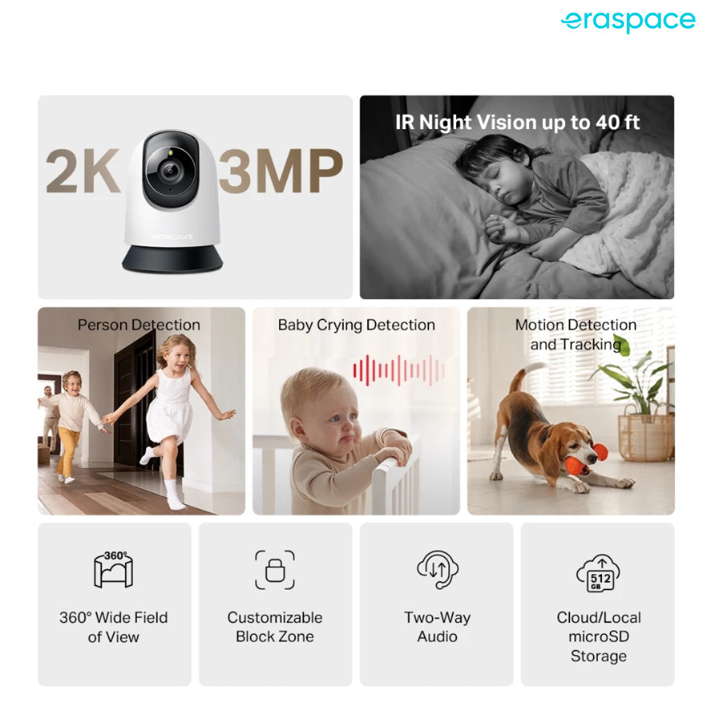 Eraspace TP Link TPL-MC200 Wi-Fi Camera product image at Eraspace Singapore