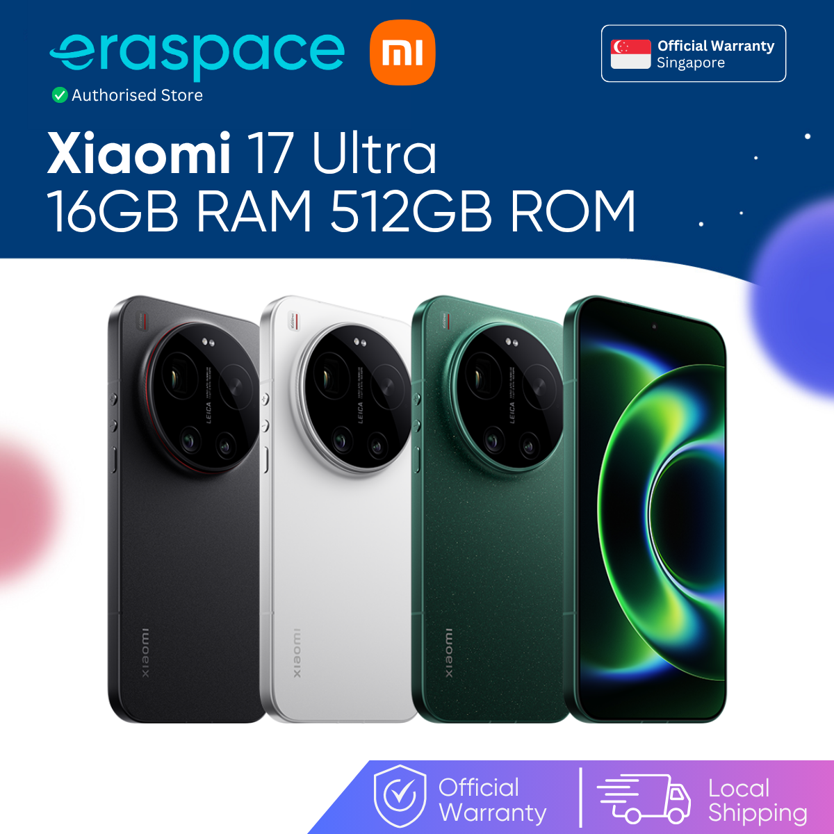 Eraspace Xiaomi 17 Ultra 16GB RAM 512GB ROM product image at Eraspace Singapore
