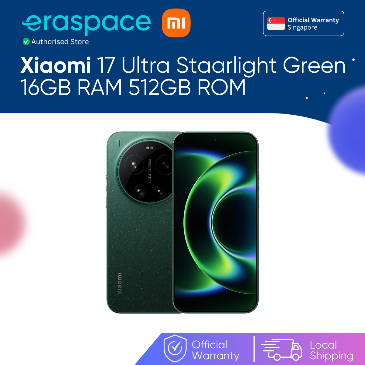 Eraspace Xiaomi 17 Ultra 16GB RAM 512GB ROM product image at Eraspace Singapore