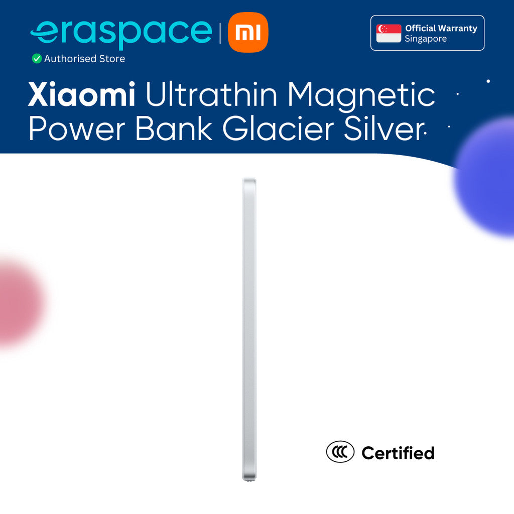 Eraspace Xiaomi UltraThin Magnetic Power Bank 5000 15W product image at Eraspace Singapore