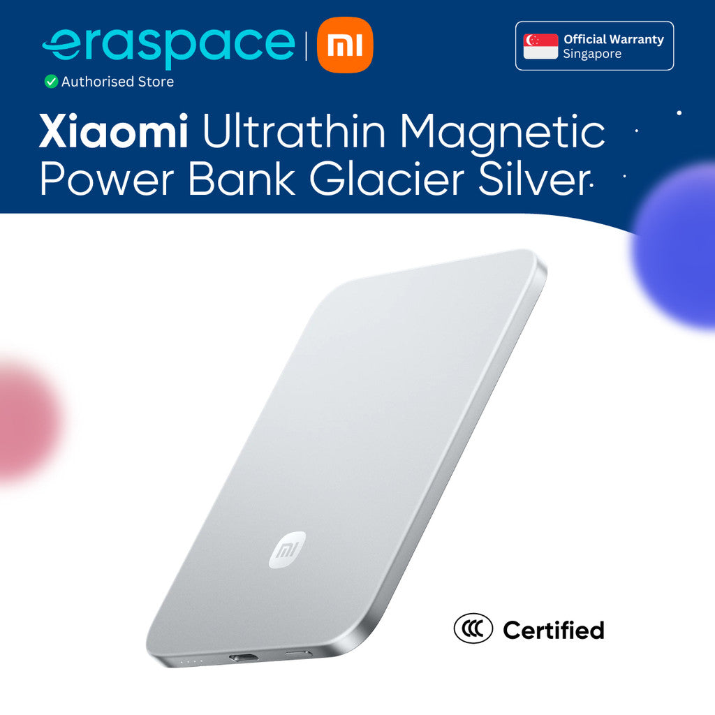 Eraspace Xiaomi UltraThin Magnetic Power Bank 5000 15W product image at Eraspace Singapore