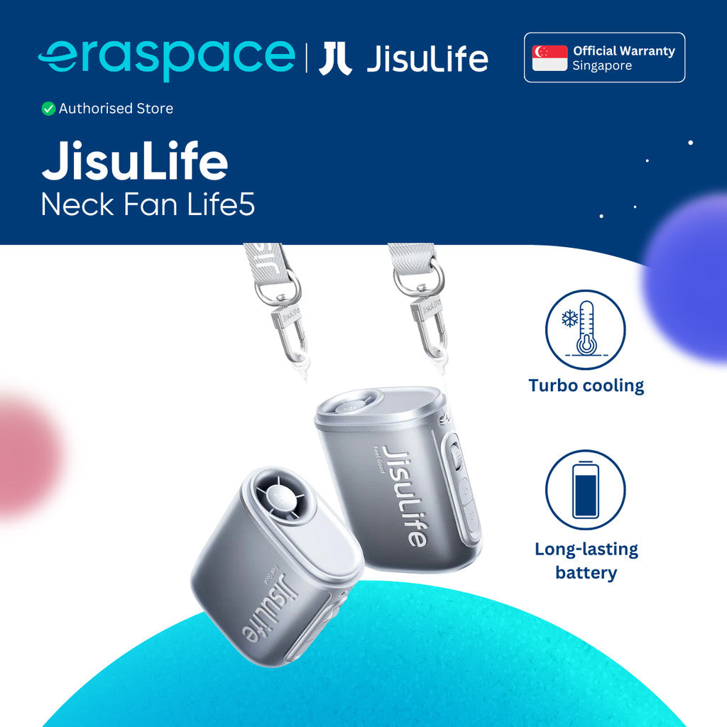 JisuLife Neck Fan Life5 product image at Eraspace Singapore